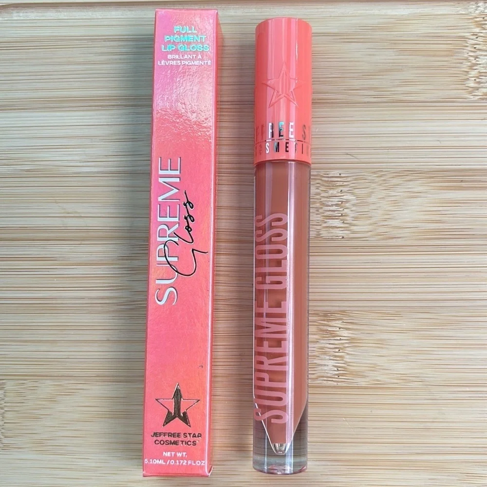 Brand New Jeffree Star Supreme Gloss Full Pigment Lip Nude Garden Earthy Orange